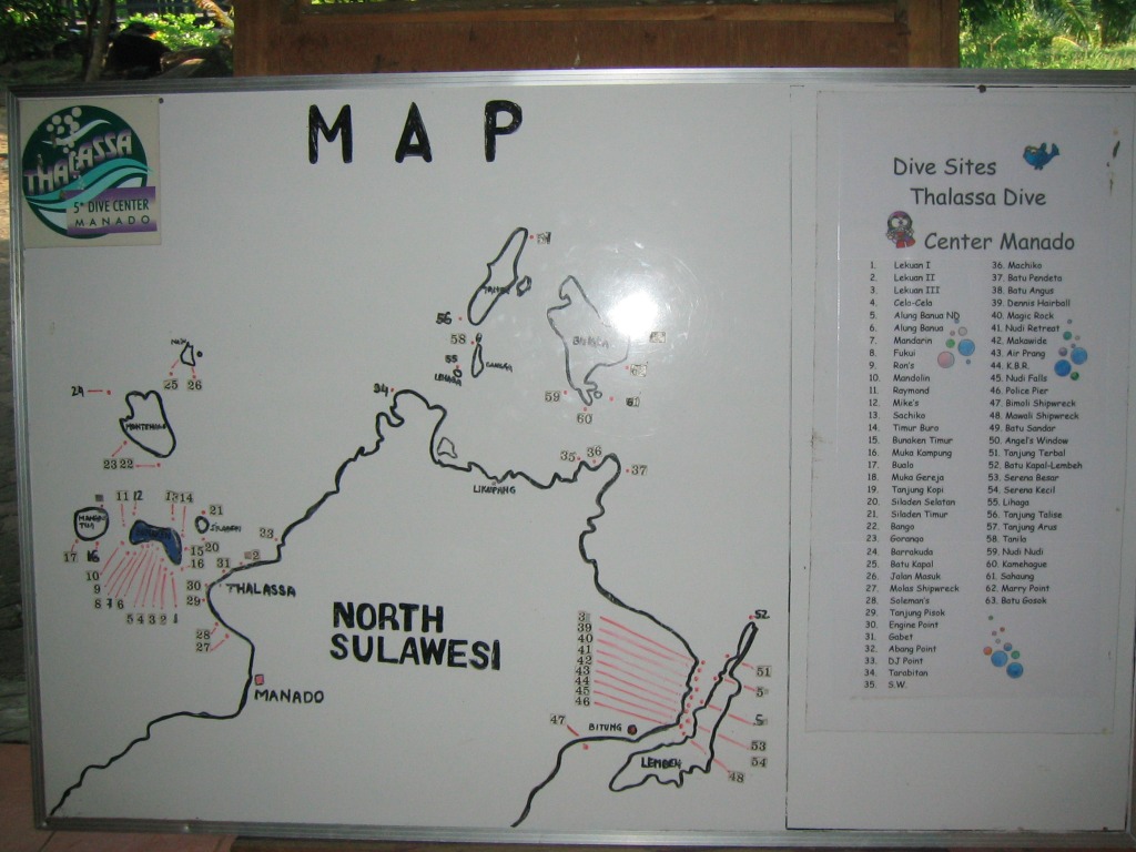 Indonesien - Bild 27 von 67 - Manado - Wasser - Map Sulawesi